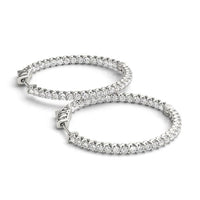 Colette - Inside Out Diamond Hoop Earrings 0.50ct thumbnail 9