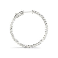 Colette - Inside Out Diamond Hoop Earrings 0.50ct thumbnail 2