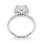 Courtney - 2.00 Carat Cushion Cut Lab Grown Diamond Halo Ring - Monroe Yorke Diamonds