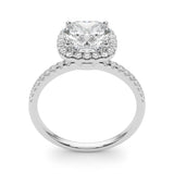 Courtney - 2.00 Carat Cushion Cut Lab Grown Diamond Halo Ring - Monroe Yorke Diamonds