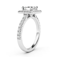 Dawn - Princess Cut Diamond Halo Ring. Timeless Elegance thumbnail 5