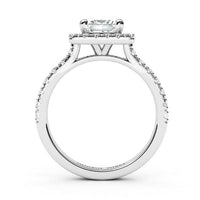 Dawn - Princess Cut Diamond Halo Ring. Timeless Elegance thumbnail 6