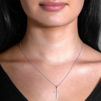Diamond Cross Pendant thumbnail 2