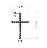 Diamond Cross Pendant 0.35 carats thumbnail 3