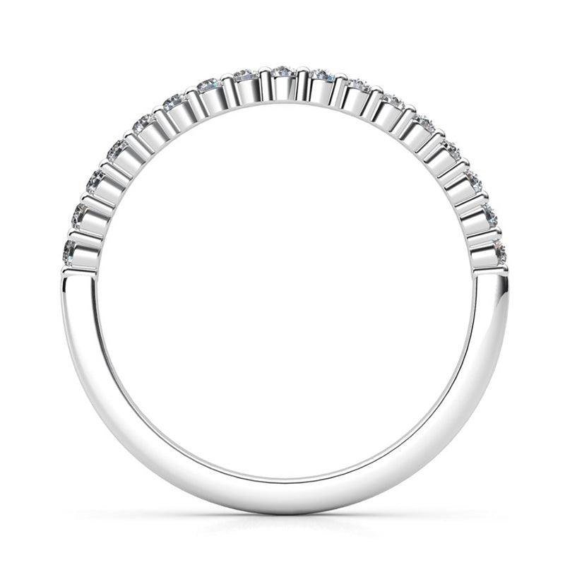 Elara - Diamond wedding ring, side view