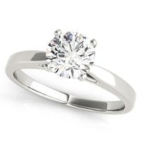 Elora Platinum - 4 Claw Solitaire Diamond Ring thumbnail 3