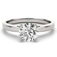 Elora - 4 Claw Solitaire Diamond Engagement Ring thumbnail 1