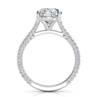 Elsie – Engagement Ring with Diamonds on Three Sides of the Band thumbnail 5