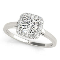 Erin — Cushion Lab Grown Diamond Halo Engagement Ring thumbnail 2