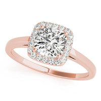 Erin — Cushion Lab Grown Diamond Halo Engagement Ring thumbnail 6