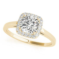 Erin — Cushion Lab Grown Diamond Halo Engagement Ring thumbnail 1