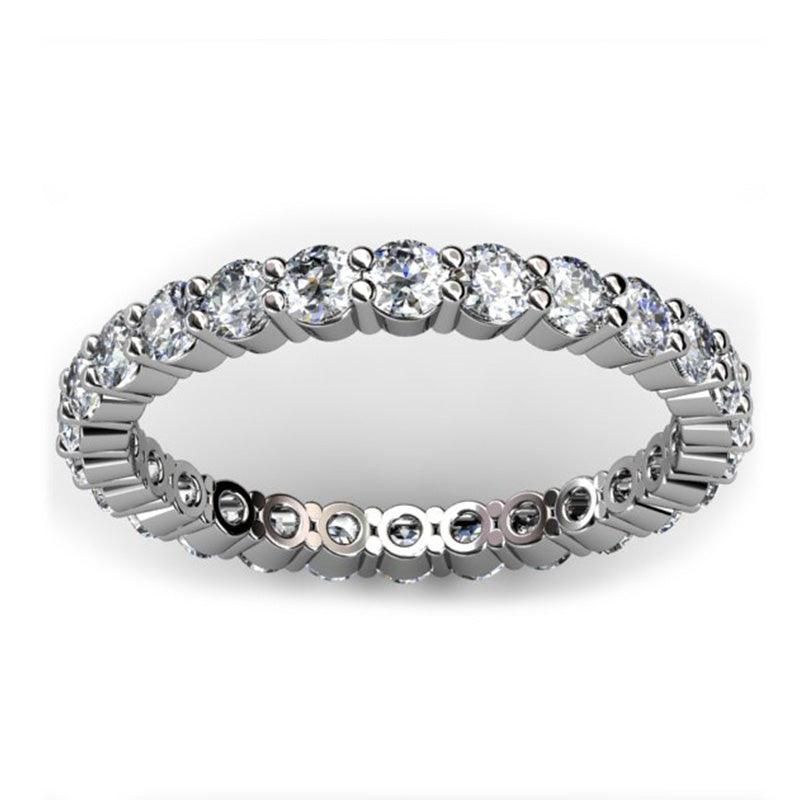 Eternity Diamond Ring, Wedding Ring, Anniversary Ring - White Gold or Platinum