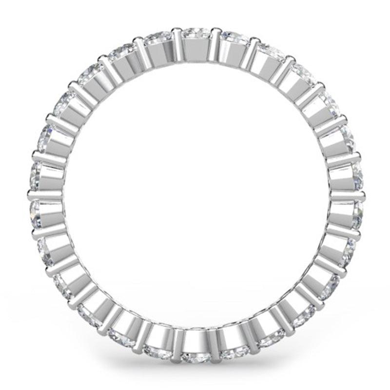 Eternity Diamond Ring, Wedding Ring, Anniversary Ring. Side view