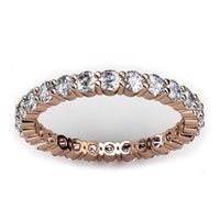Eternity Rose Gold Diamond Wedding & Anniversary Ring 1.40ct thumbnail 1