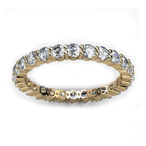 Eternity Yellow Gold Diamond Wedding & Anniversary Ring 1.40ct, view 1
