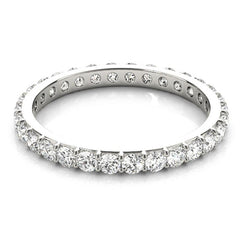 Evie diamond wedding and eternity ring. Diamonds all the way around the band. 