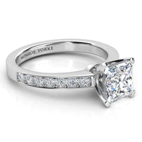 Fifth Avenue – Princess Cut Diamond Engagement Ring in Platinum thumbnail 3