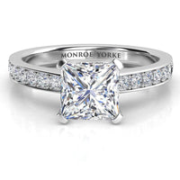 Fifth Avenue – Princess Cut Diamond Engagement Ring in Platinum thumbnail 1