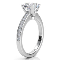 Fifth Avenue – Princess Cut Diamond Engagement Ring in Platinum thumbnail 4