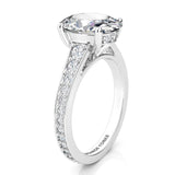 Finley Platinum - Oval Centre with Graduating Band - Monroe Yorke Diamonds