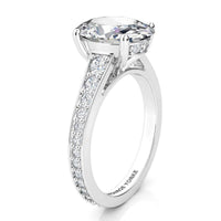 Finley Oval Diamond Engagement Ring – Platinum thumbnail 5