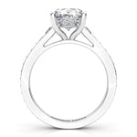 Finley Platinum - Oval Centre with Graduating Band - Monroe Yorke Diamonds