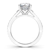 Finley Platinum - Oval Centre with Graduating Band - Monroe Yorke Diamonds