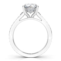 Finley Oval Diamond Engagement Ring – Platinum thumbnail 6