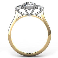 Forever - Yellow Gold Three Diamond Ring thumbnail 4