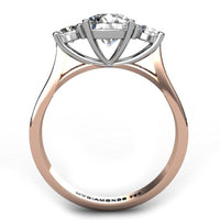 Forever - Rose Gold Three Diamond Ring thumbnail 6