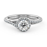 Gale - Unique Halo Diamond Engagement Ring thumbnail 1