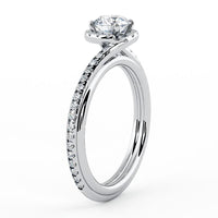 Gale - Unique Halo Diamond Engagement Ring thumbnail 2