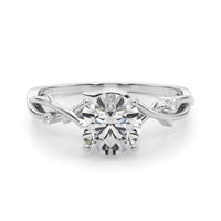 Giada — Round Lab Grown Diamond Engagement Ring with Twisted Band thumbnail 4