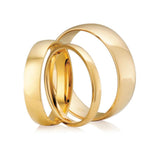 Half round wedding band. 3.0mm wide