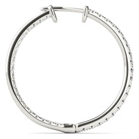 Helen - Inside Out Diamond Hoop Earrings - 0.50ct thumbnail 4