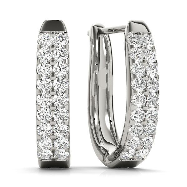Isla - Diamond Earrings, White Gold