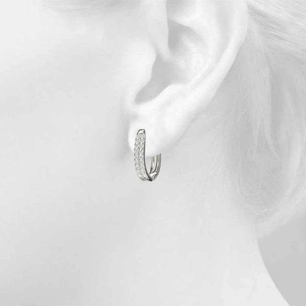 Isla - Diamond Earrings by Monroe Yorke Diamonds — view 2