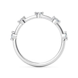 Island diamond ring side view