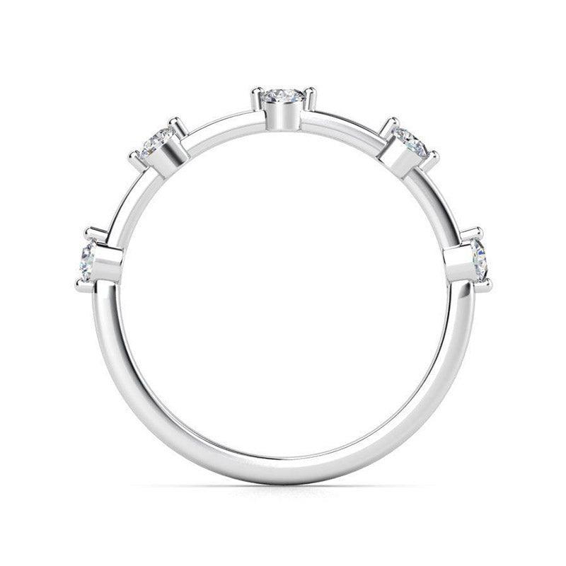 Island diamond ring side view