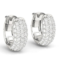 Ivy - Diamond Huggies with Five Rows of Diamonds 0.75ct thumbnail 1