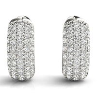 Ivy - Diamond Huggies with Five Rows of Diamonds 0.75ct thumbnail 4