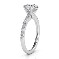 June – Platinum Round Brilliant Cut Diamond Engagement Ring thumbnail 4