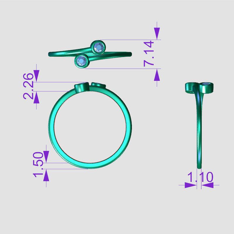 Kay diamond dress ring, Measurements — view 4