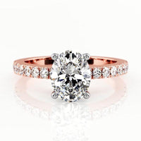 Kendall - Oval Diamond Engagement Ring Rose Gold thumbnail 1