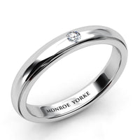 Khloe - Solo Diamond Wedding Ring thumbnail 2