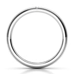 Khloe - Solo diamond wedding ring.  Side view