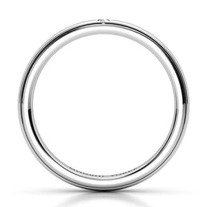 Khloe - Solo Diamond Wedding Ring, view 3