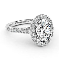 Laurel – GIA Certified Oval Diamond Halo Engagement Ring thumbnail 4