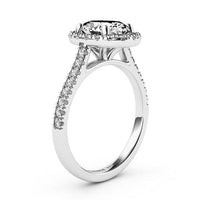 Laurel – GIA Certified Oval Diamond Halo Engagement Ring thumbnail 5