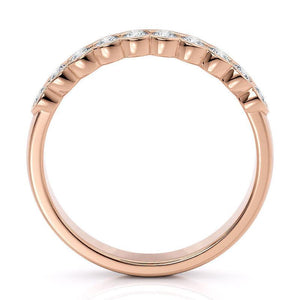 Leah - Rose Gold Diamond Wedding & Anniversary Ring 0.50ct, view 3